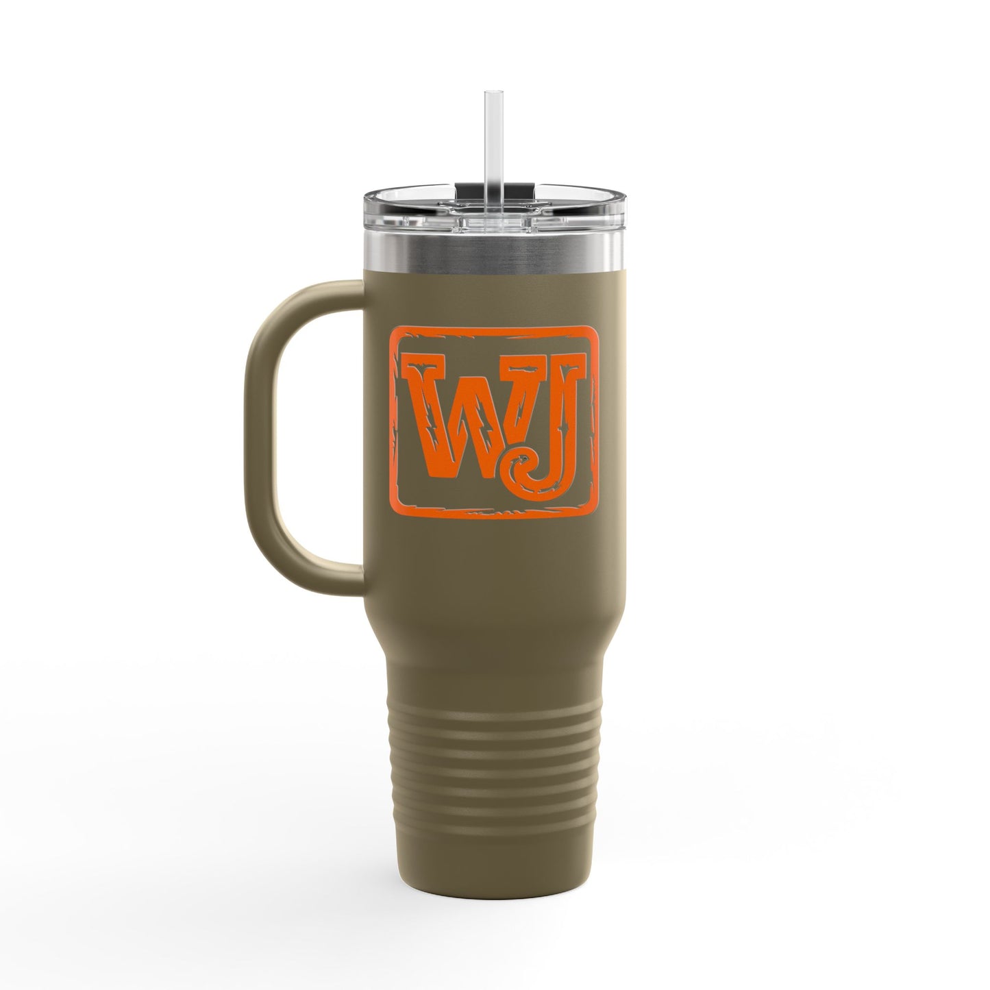 Walker Jackson WJ Logo 40oz Insulated Coffee Tumbler - Country Music Travel Mug for Music Fans
