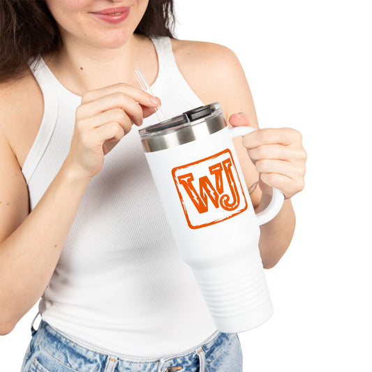 Walker Jackson WJ Logo 40oz Insulated Coffee Tumbler - Country Music Travel Mug for Music Fans