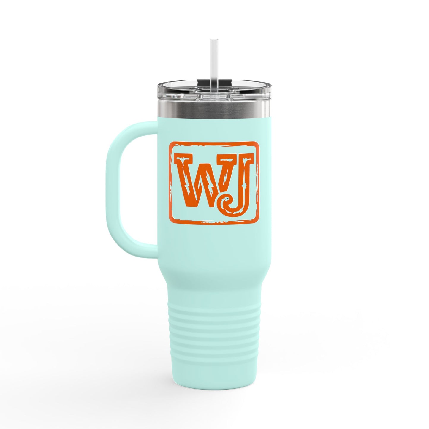 Walker Jackson WJ Logo 40oz Insulated Coffee Tumbler - Country Music Travel Mug for Music Fans