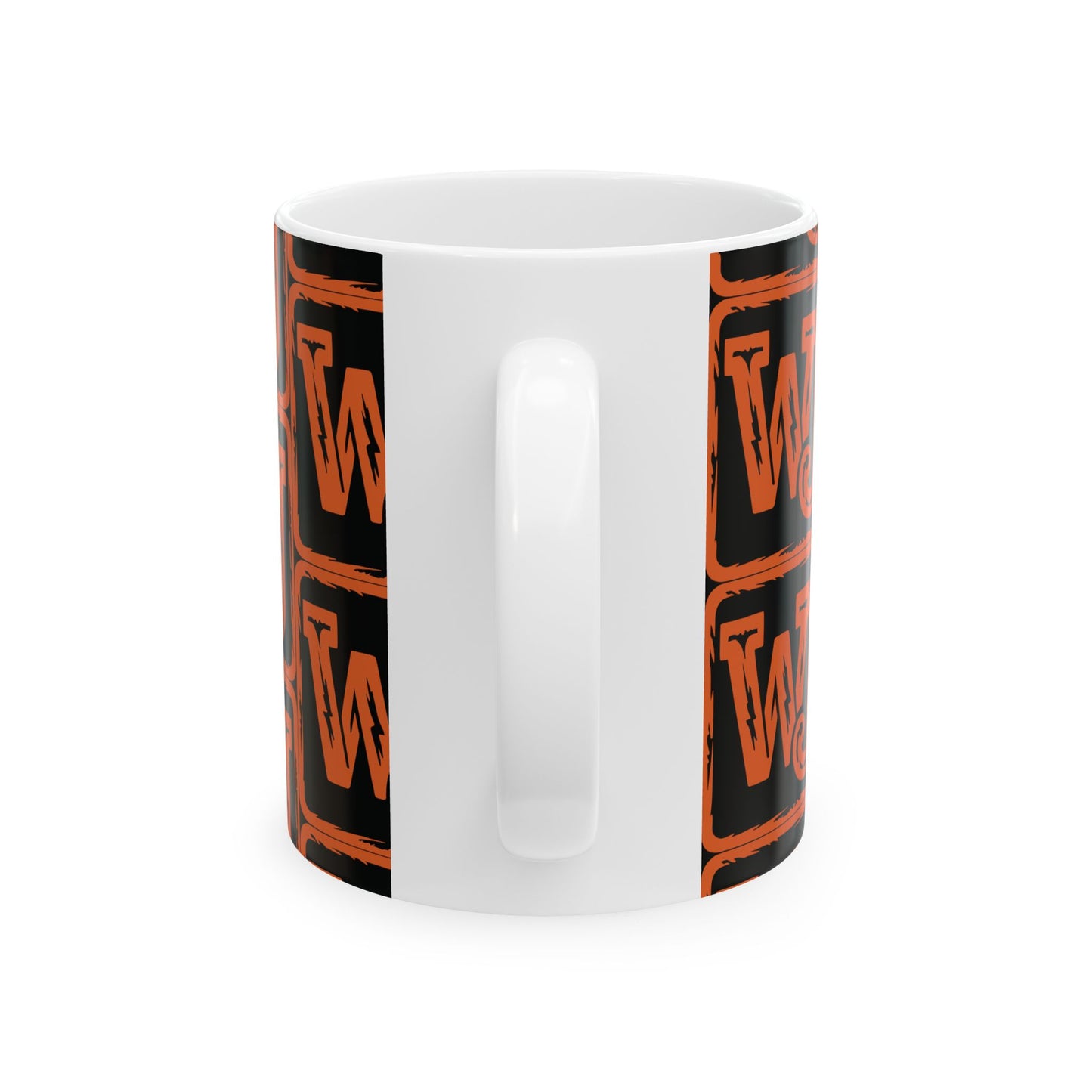 Walker Jackson Logo Bold Patterned Ceramic Mug - Unique Coffee Cup, Personalized Gift, Custom Tea Mug, Fun Office Drinkware