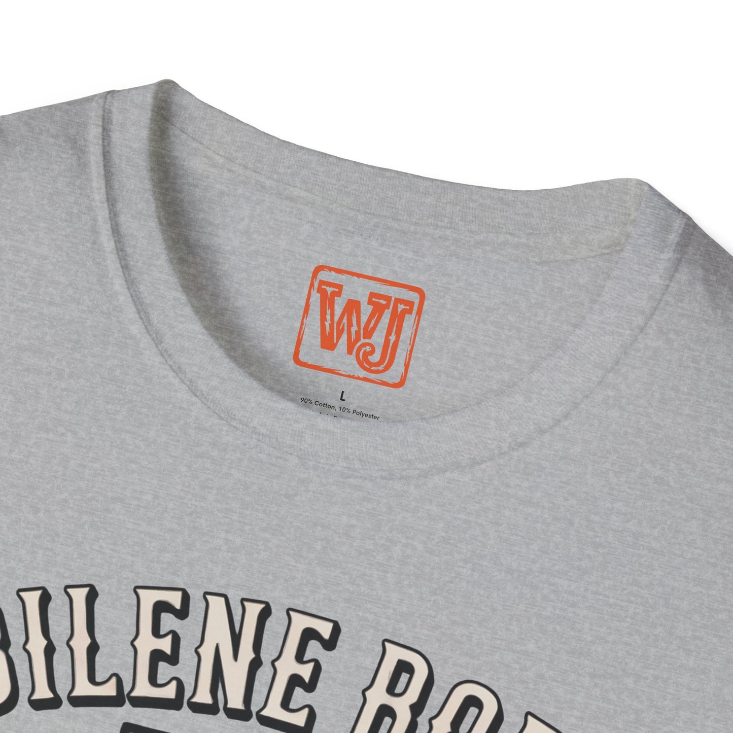 Texas Outline Unisex T-Shirt with Abilene and Dallas Cities - Vintage Americana Modern Country Music Apparel