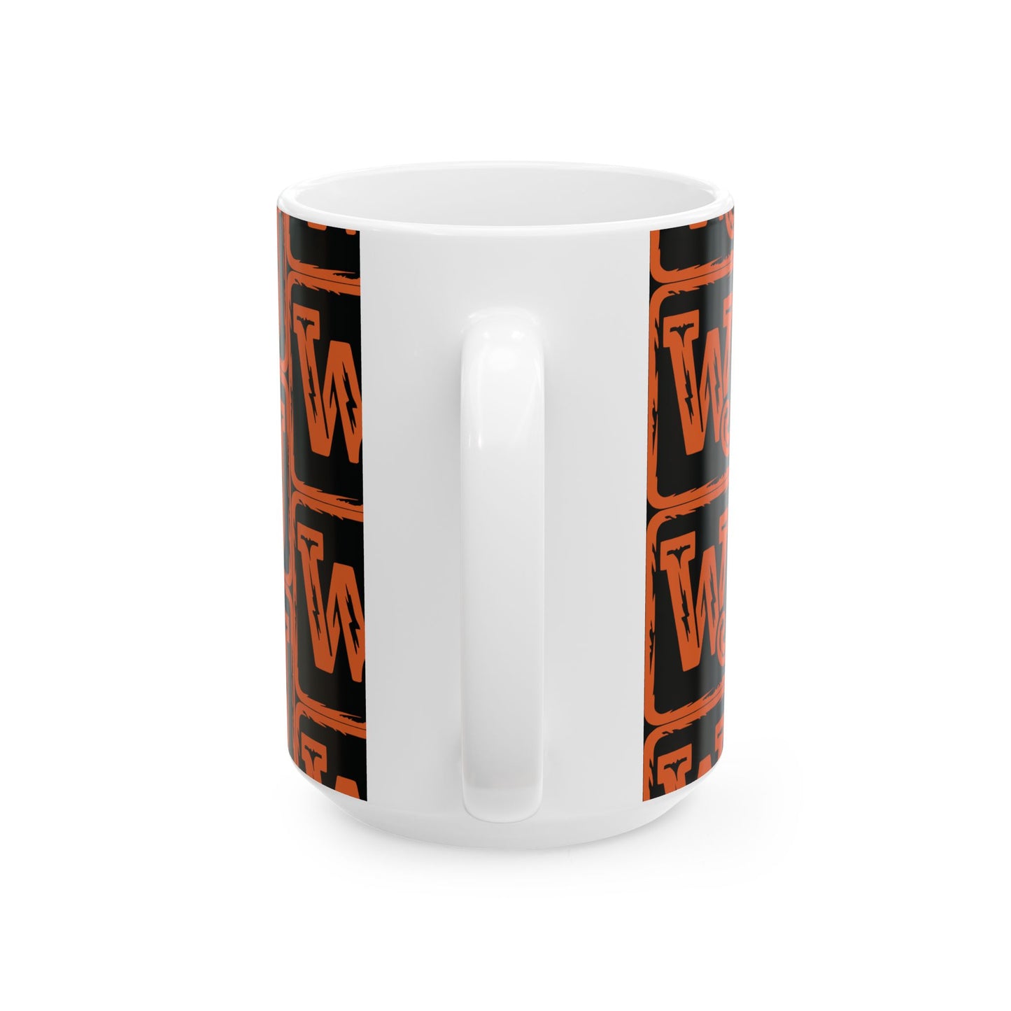 Walker Jackson Logo Bold Patterned Ceramic Mug - Unique Coffee Cup, Personalized Gift, Custom Tea Mug, Fun Office Drinkware